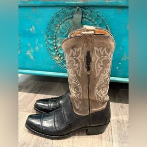 Lucchese giant alligator The Burke cowboy boots size 10.5